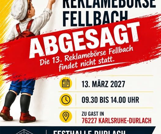 Fellbach Aus für die Reklamebörse