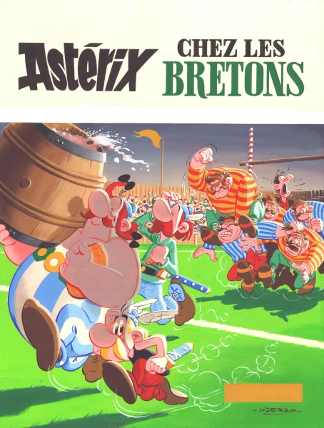 Das Titelbild von Uderzo: Gouache auf Pappe (Bild: BD Enchères)