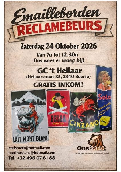 Emailschilder-Börse in Beerse geht in die vierte Runde