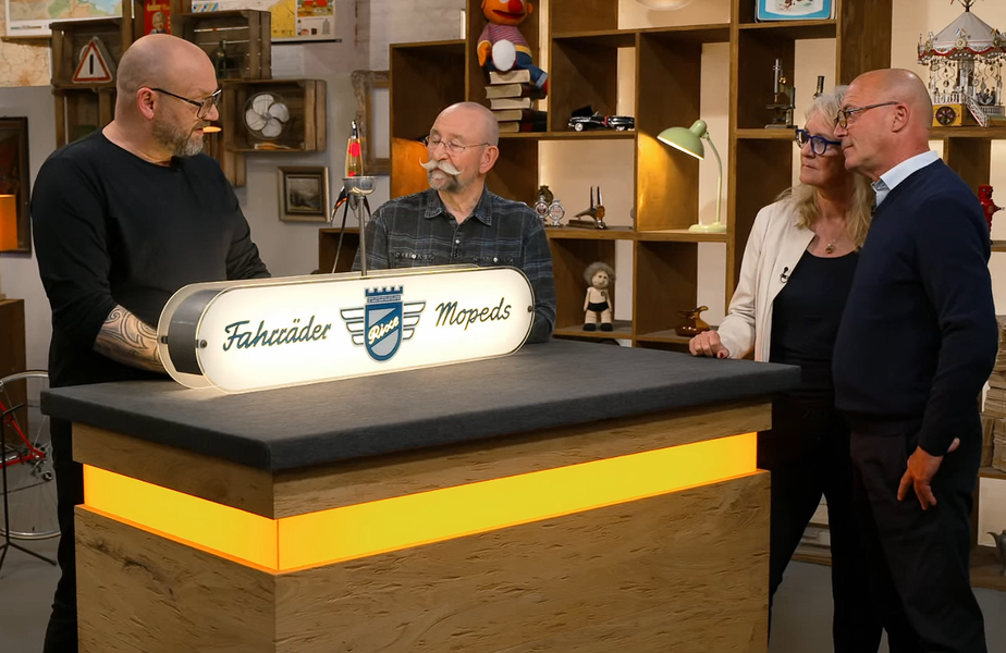 Leuchtreklame Rixe Fahrräder Mopeds Bares für Rares 1