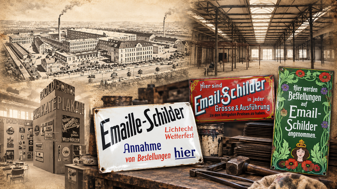 Deutsche Emaillierwerke: Hersteller alter Emailschilder im Überblick